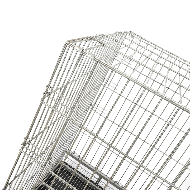 Büyük köpek metal tel katlanır köpek kafesi