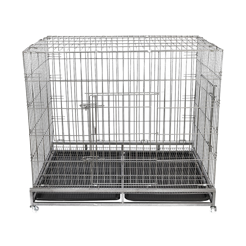 Büyük köpek metal tel katlanır köpek kafesi