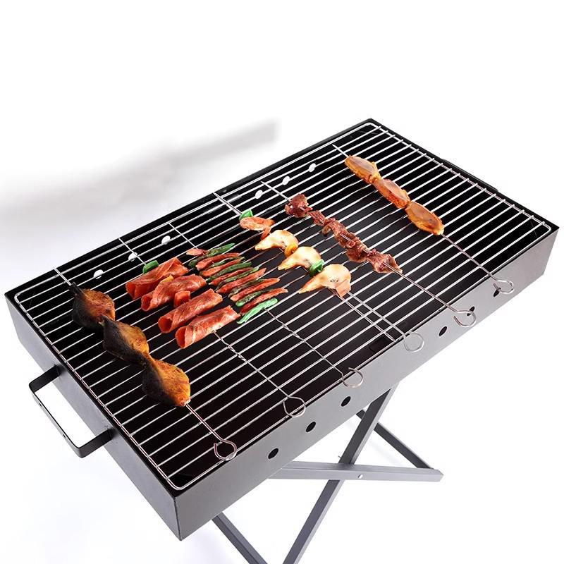 Paslanmaz Çelik Katlanabilir Taşınabilir Taşınabilir X-şekilli Barbekü ızgarası